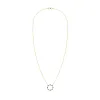 Rosecliff Circle Diamond & Emerald Necklace in 14k Gold (May) sold by Haverhill