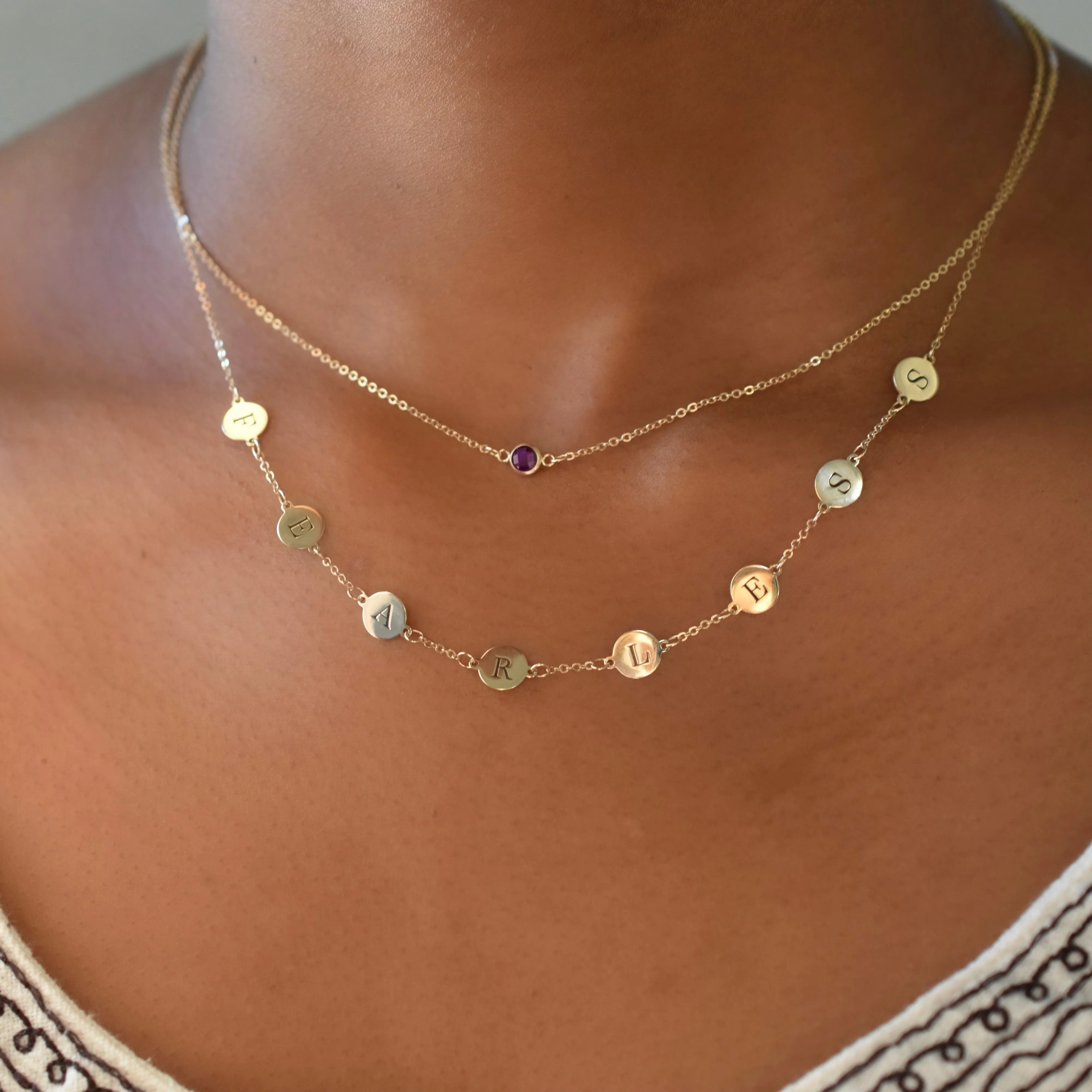 FEARLESS Necklace in 14k Gold sold by Haverhill product image thumbnail 3