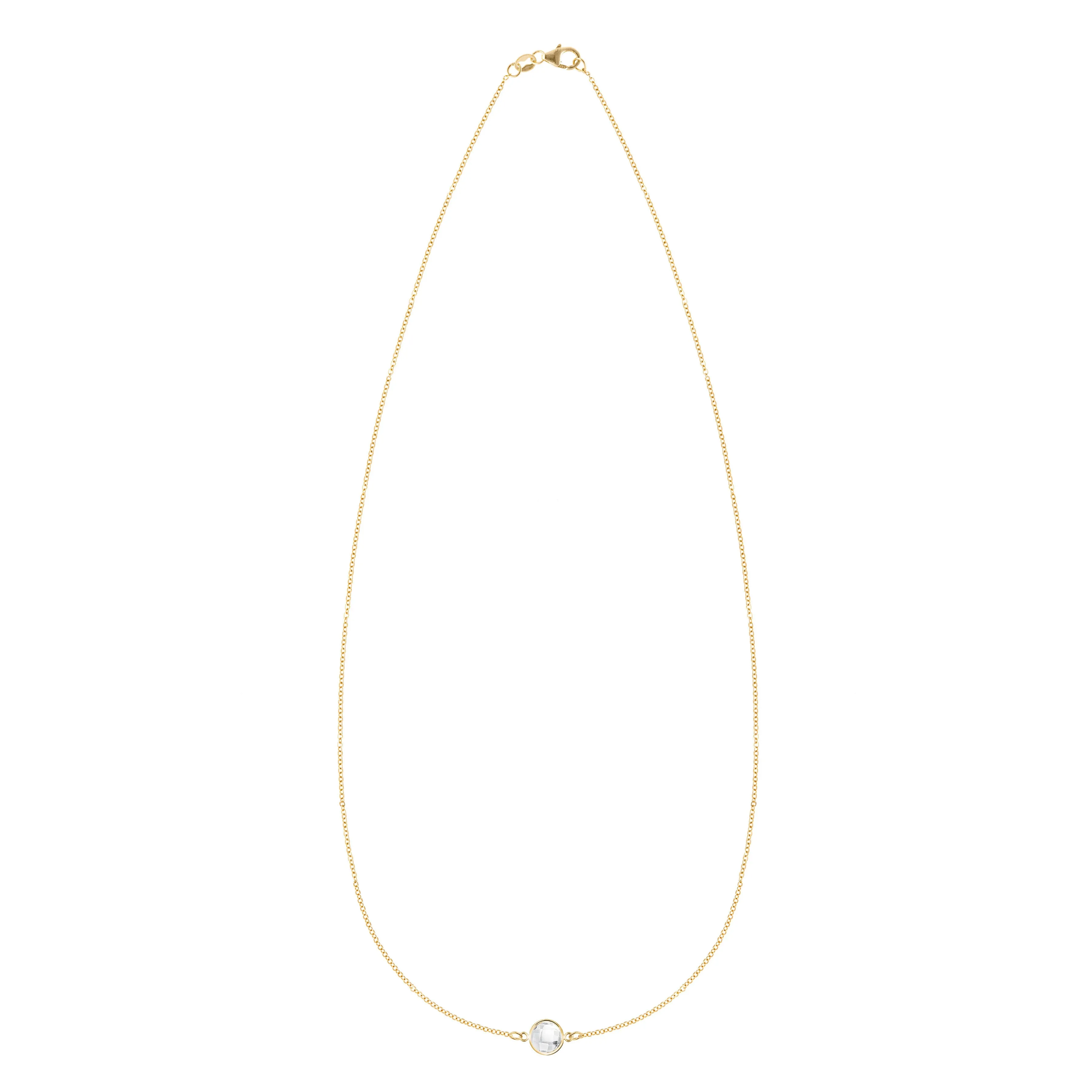 Grand 1 Birthstone Necklace in 14k Gold sold by Haverhill product image thumbnail 4