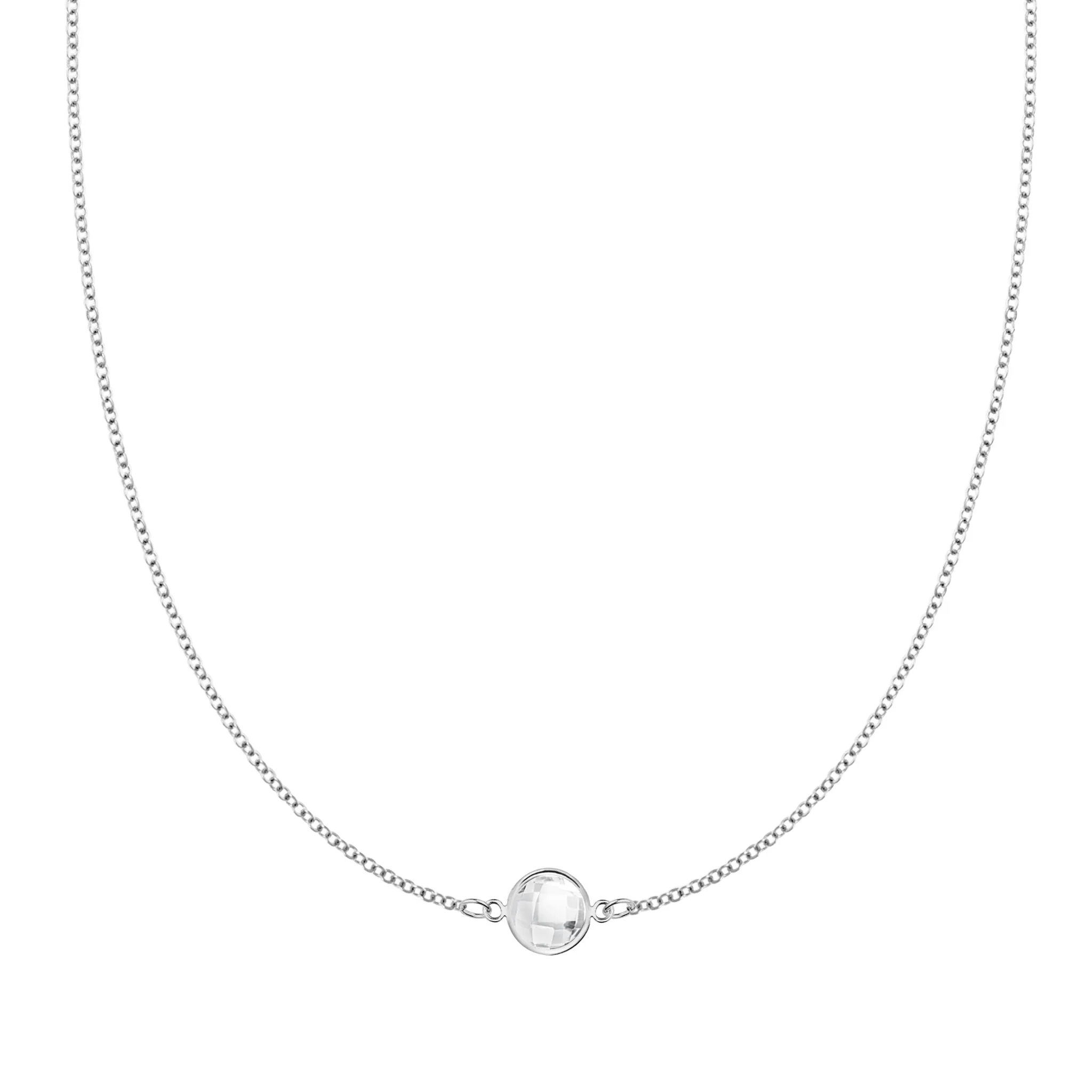 Grand 1 White Topaz Necklace in 14k Gold (April) sold by Haverhill product image thumbnail 5