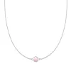 Grand 1 Pink Opal Necklace in 14k Gold (October) sold by Haverhill