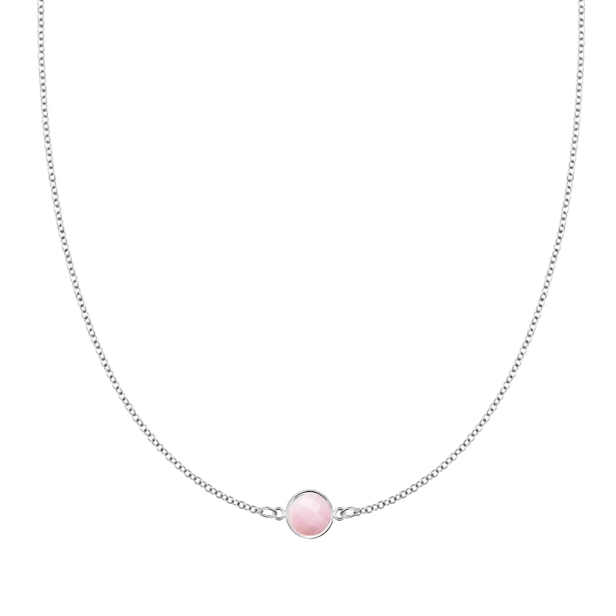 Grand 1 Pink Opal Necklace in 14k Gold (October) sold by Haverhill product image thumbnail 5