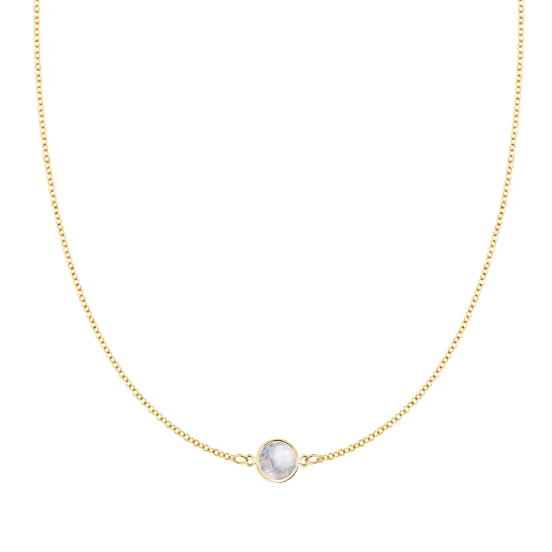 Grand 1 Moonstone Necklace in 14k Gold (June) sold by Haverhill