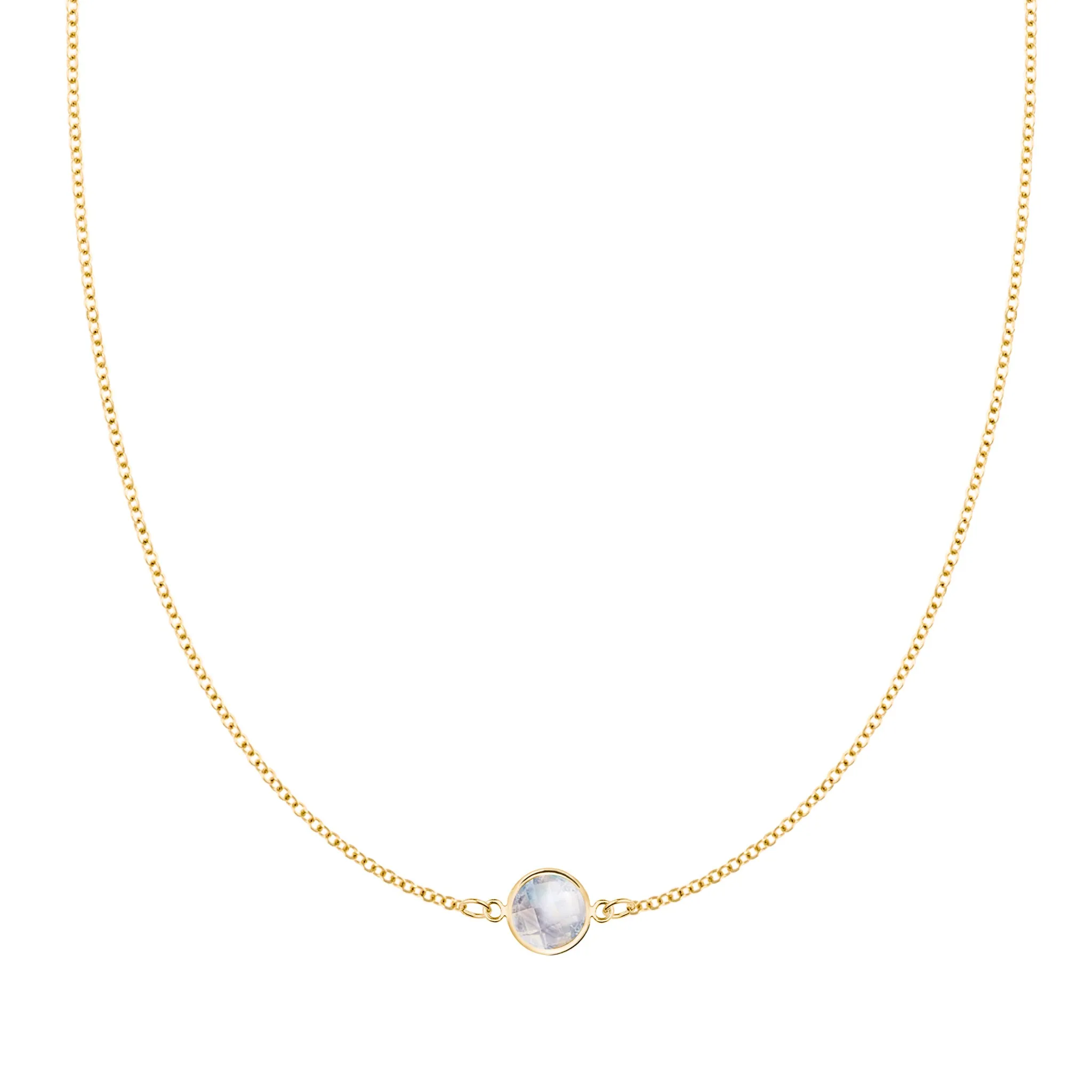 Grand 1 Moonstone Necklace in 14k Gold (June) sold by Haverhill