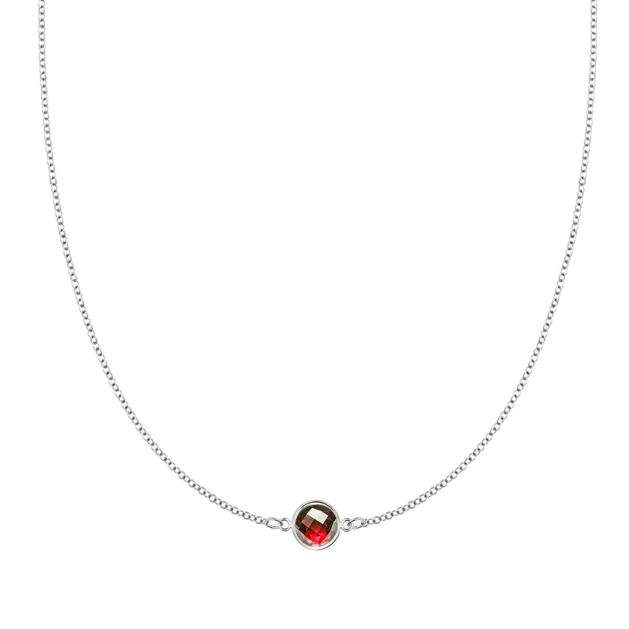 Grand 1 Garnet Necklace in 14k Gold (January) sold by Haverhill product image thumbnail 5