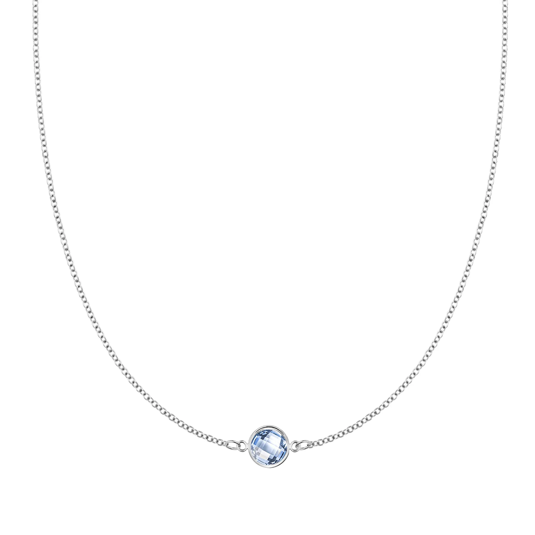 Grand 1 Aquamarine Necklace in 14k Gold (March) sold by Haverhill product image thumbnail 5