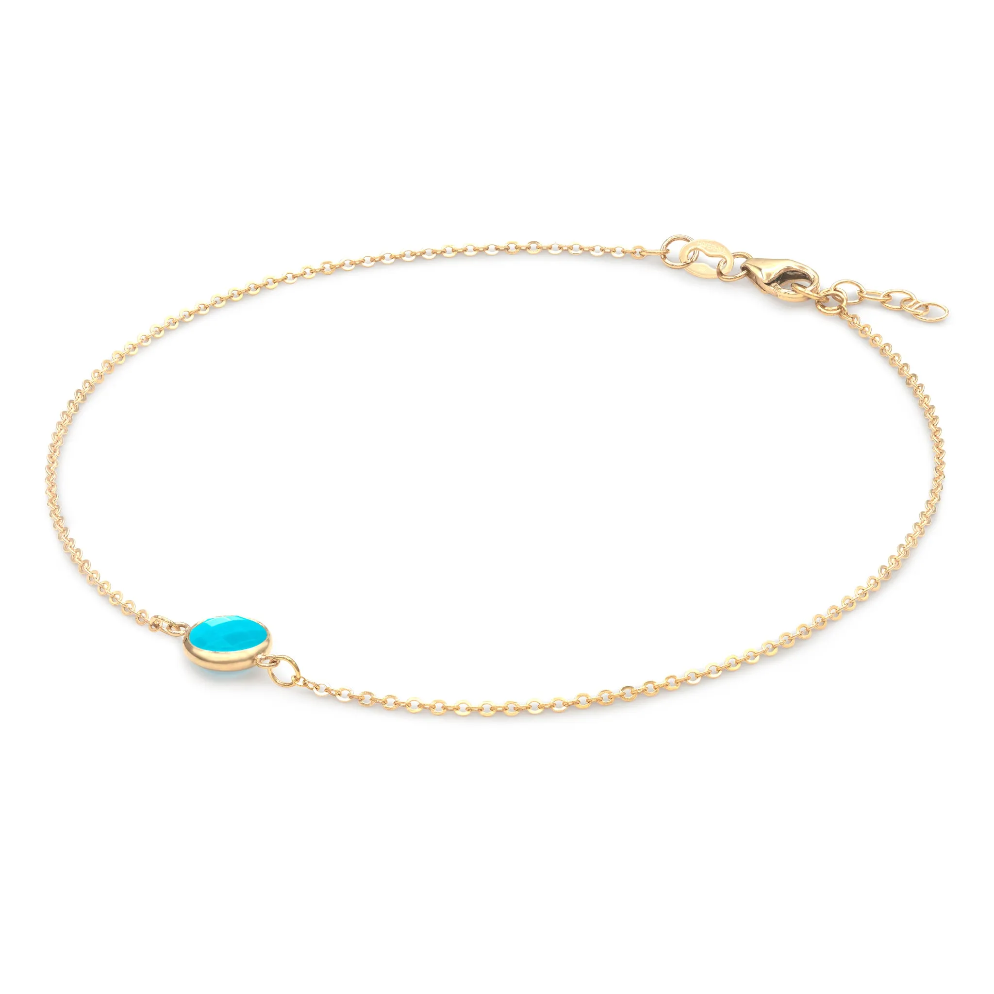 Grand 1 Turquoise Bracelet in 14k Gold (December) sold by Haverhill product image thumbnail 4