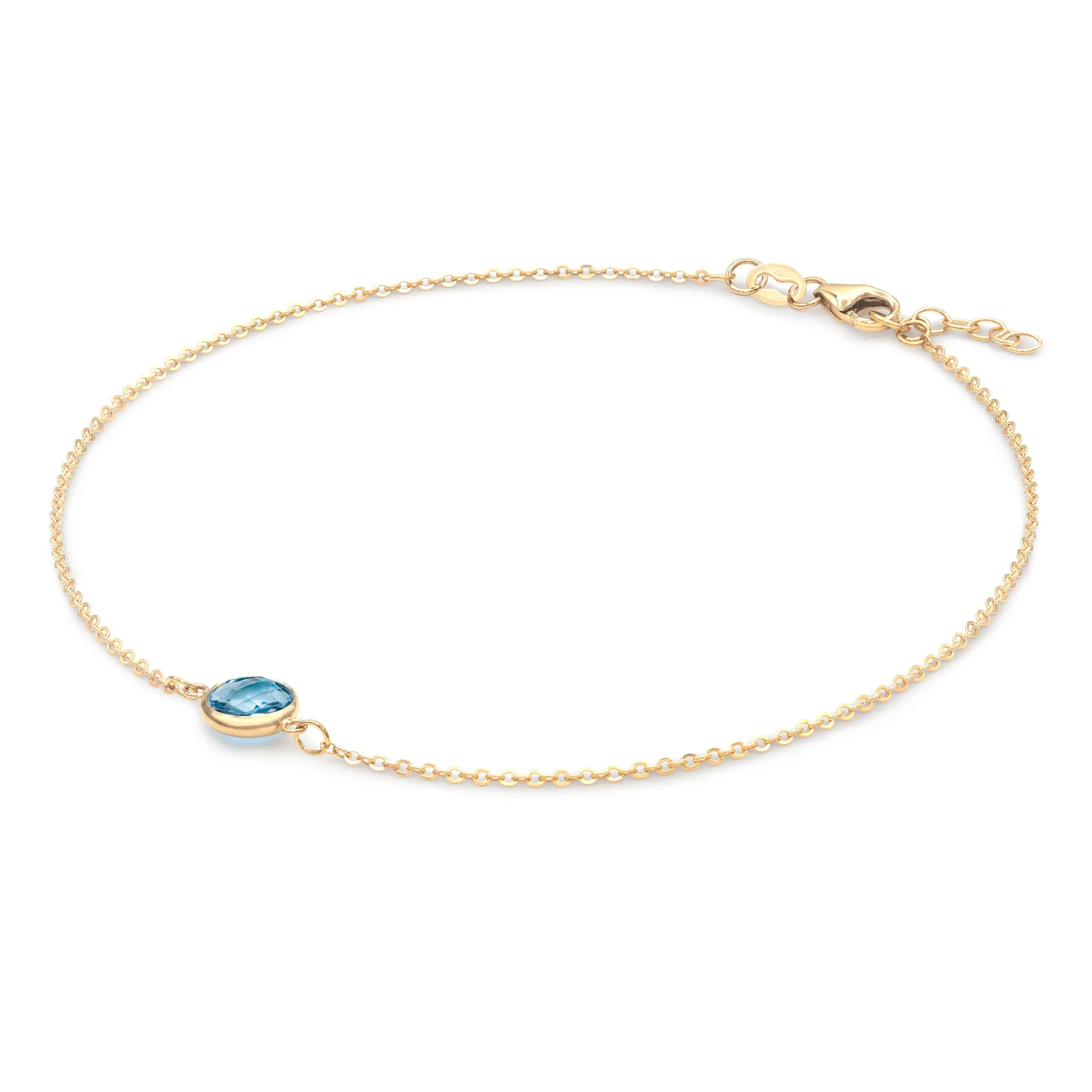Grand 1 Nantucket Blue Topaz Bracelet in 14k Gold (December) sold by Haverhill product image thumbnail 4