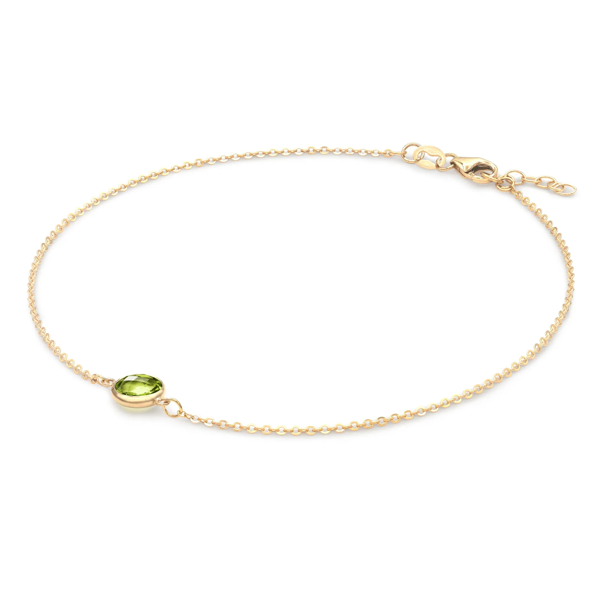 Grand 1 Peridot Bracelet in 14k Gold (August) sold by Haverhill product image thumbnail 4