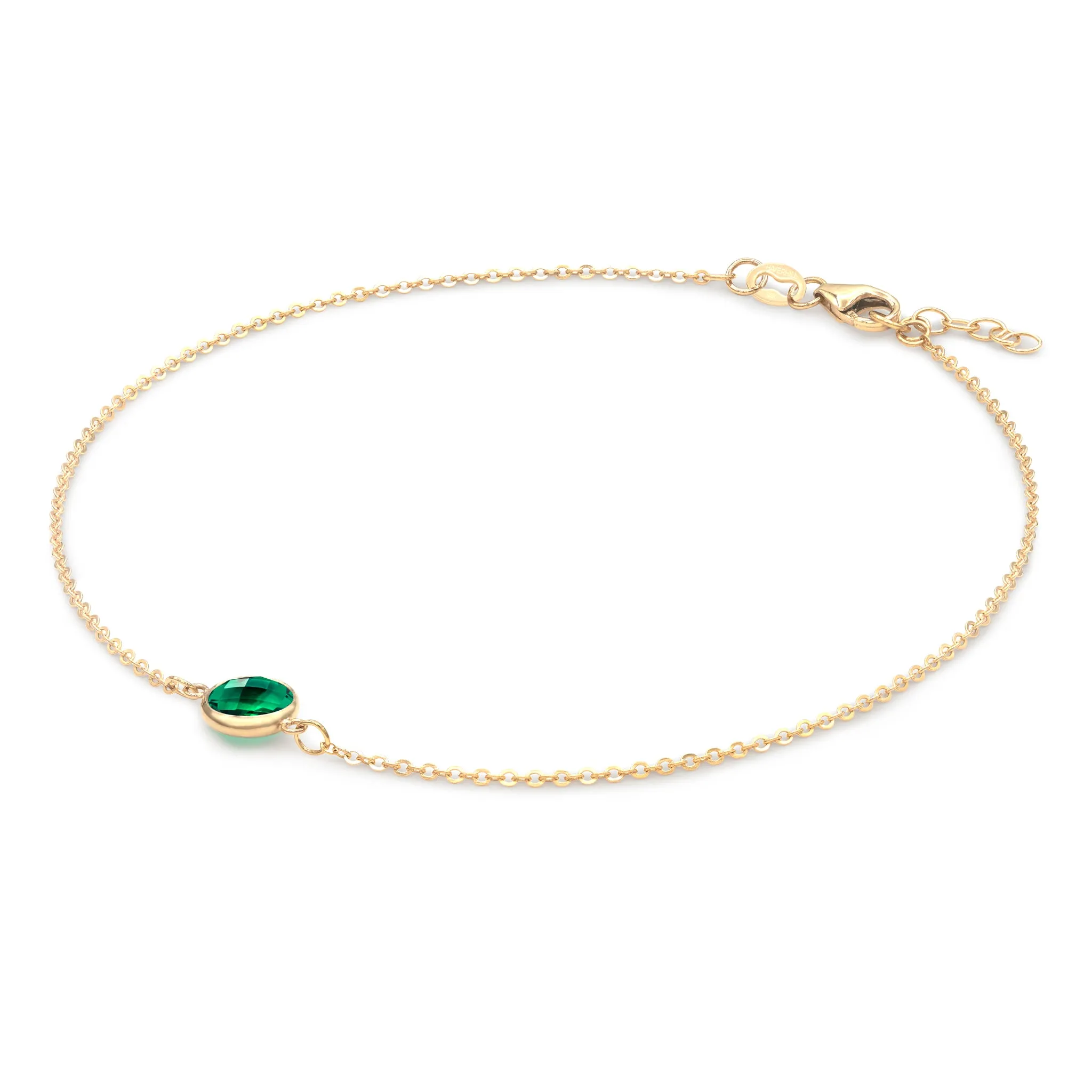 Grand 1 Emerald Bracelet in 14k Gold (May) sold by Haverhill product image thumbnail 4