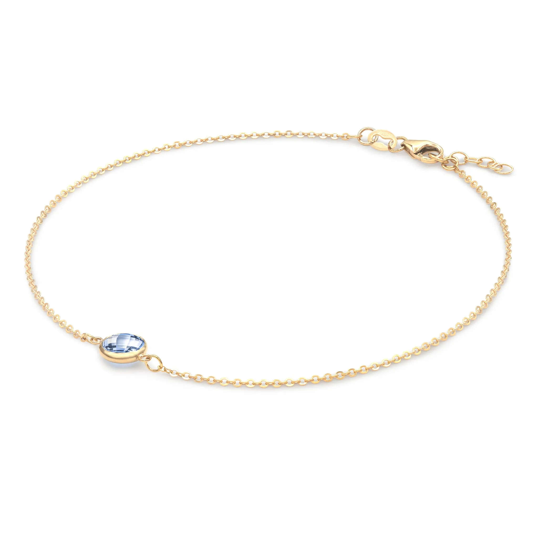 Grand 1 Aquamarine Bracelet in 14k Gold (March) sold by Haverhill product image thumbnail 4