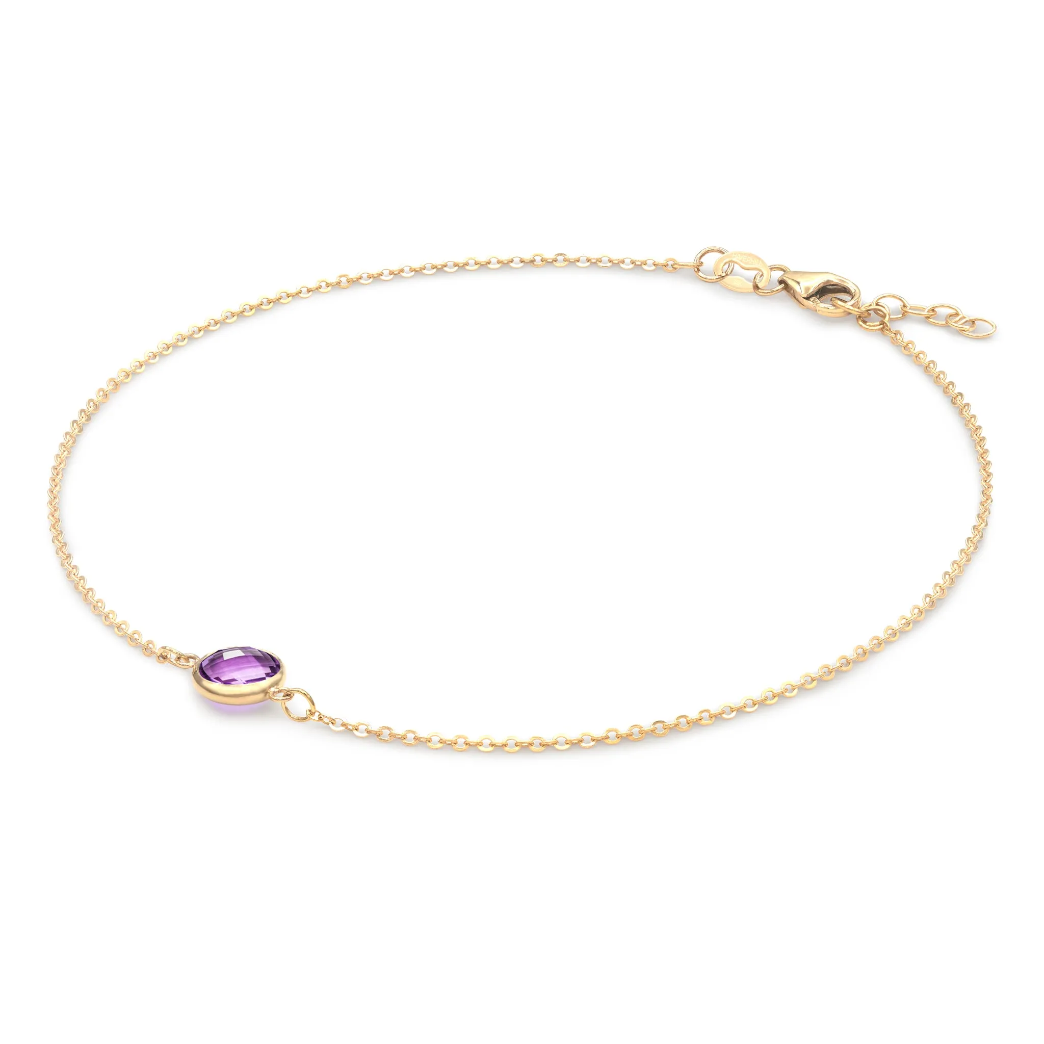 Grand 1 Amethyst Bracelet in 14k Gold (February) sold by Haverhill product image thumbnail 4
