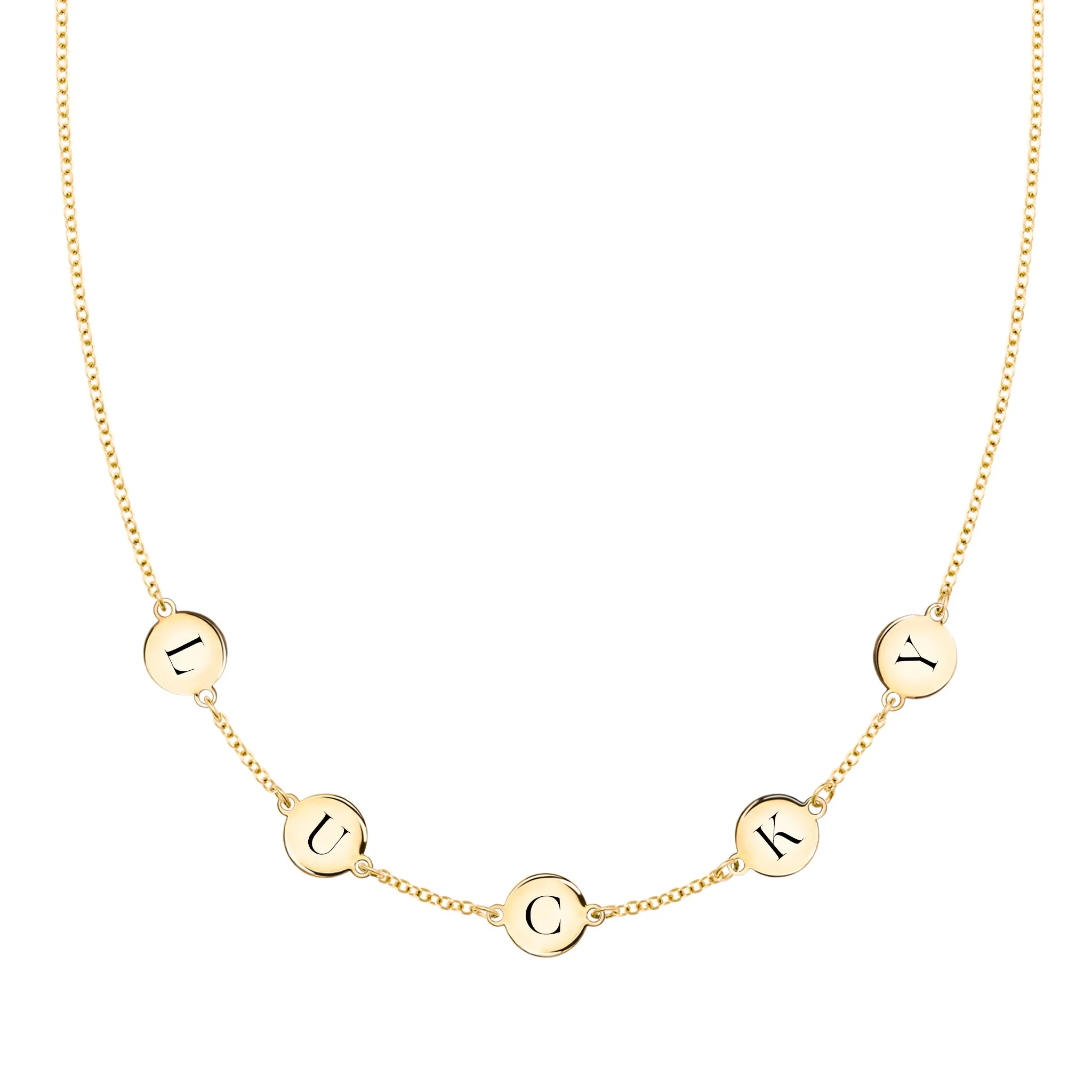 LUCKY Necklace in 14k Gold sold by Haverhill