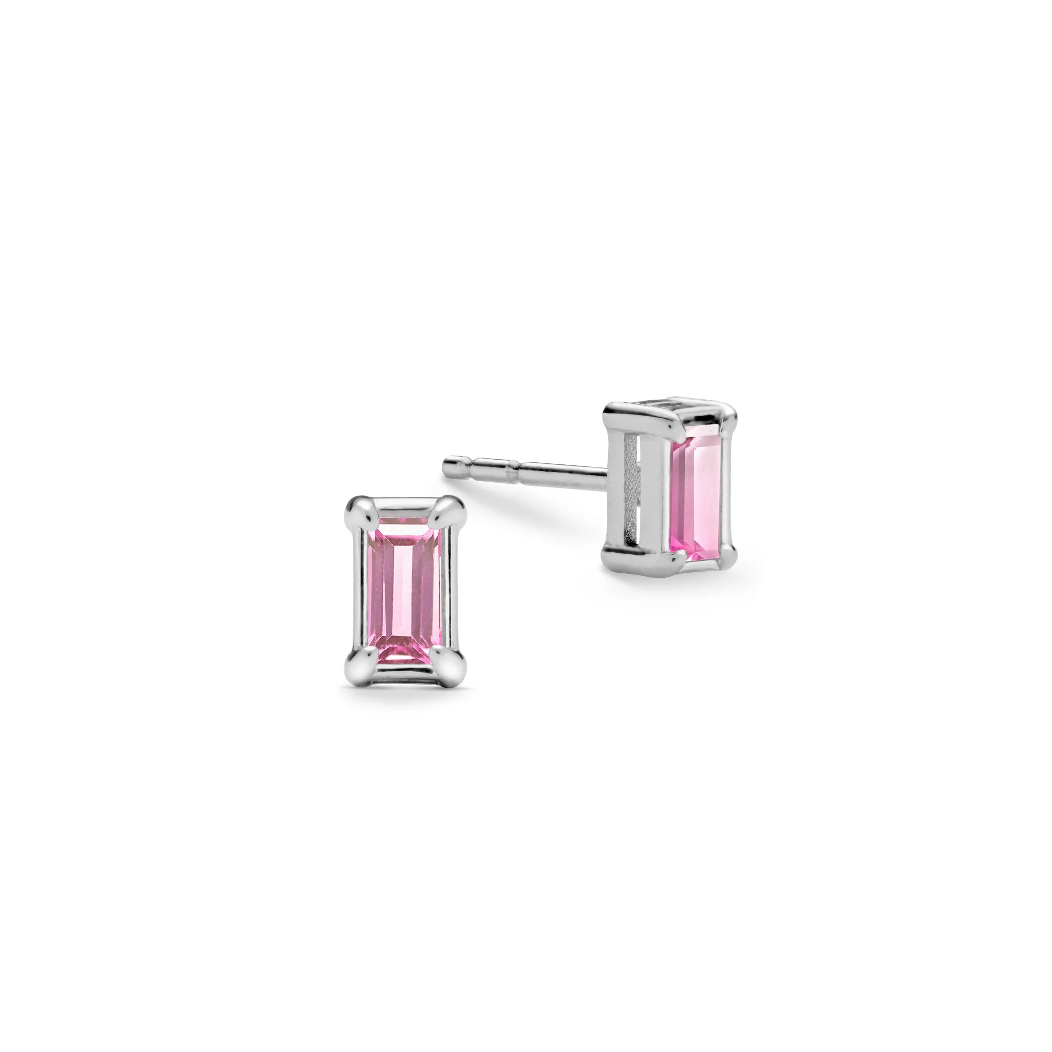 Providence Pink Sapphire Stud Earrings in 14k Gold (October) sold by Haverhill product image thumbnail 5