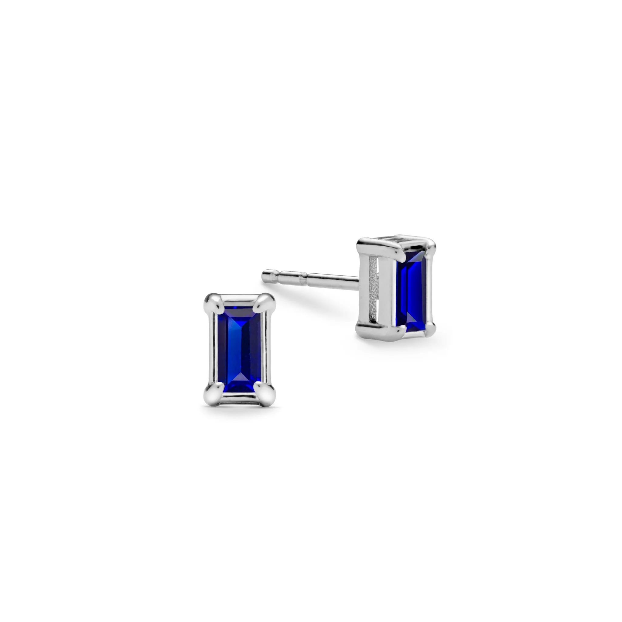 Providence Sapphire Stud Earrings in 14k Gold (September) sold by Haverhill product image thumbnail 5