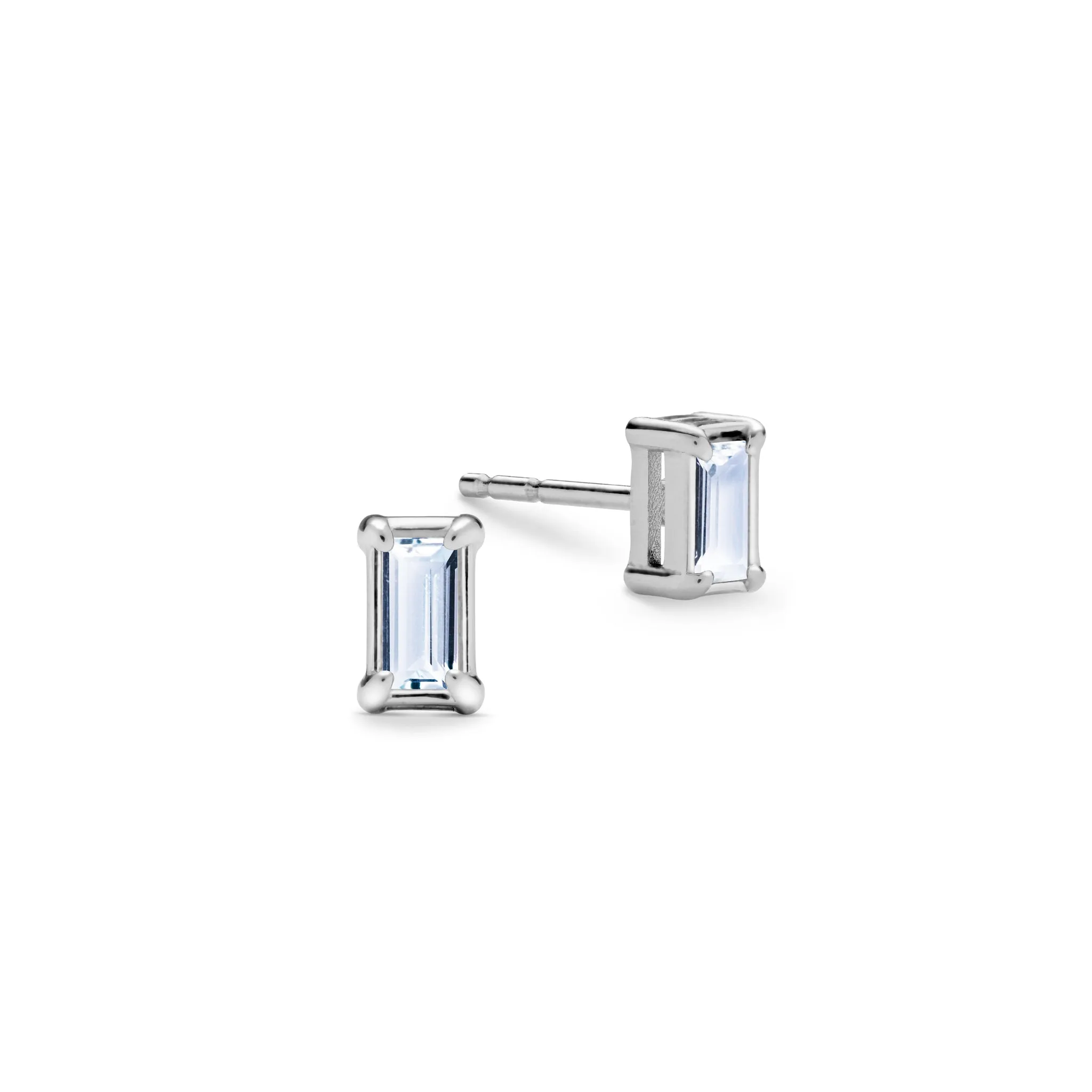 Providence Aquamarine Stud Earrings in 14k Gold (March) sold by Haverhill product image thumbnail 5