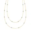 Bayberry Aquamarine Long Necklace in 14k Gold (March) sold by Haverhill