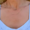 Bayberry Aquamarine Long Necklace in 14k Gold (March) sold by Haverhill