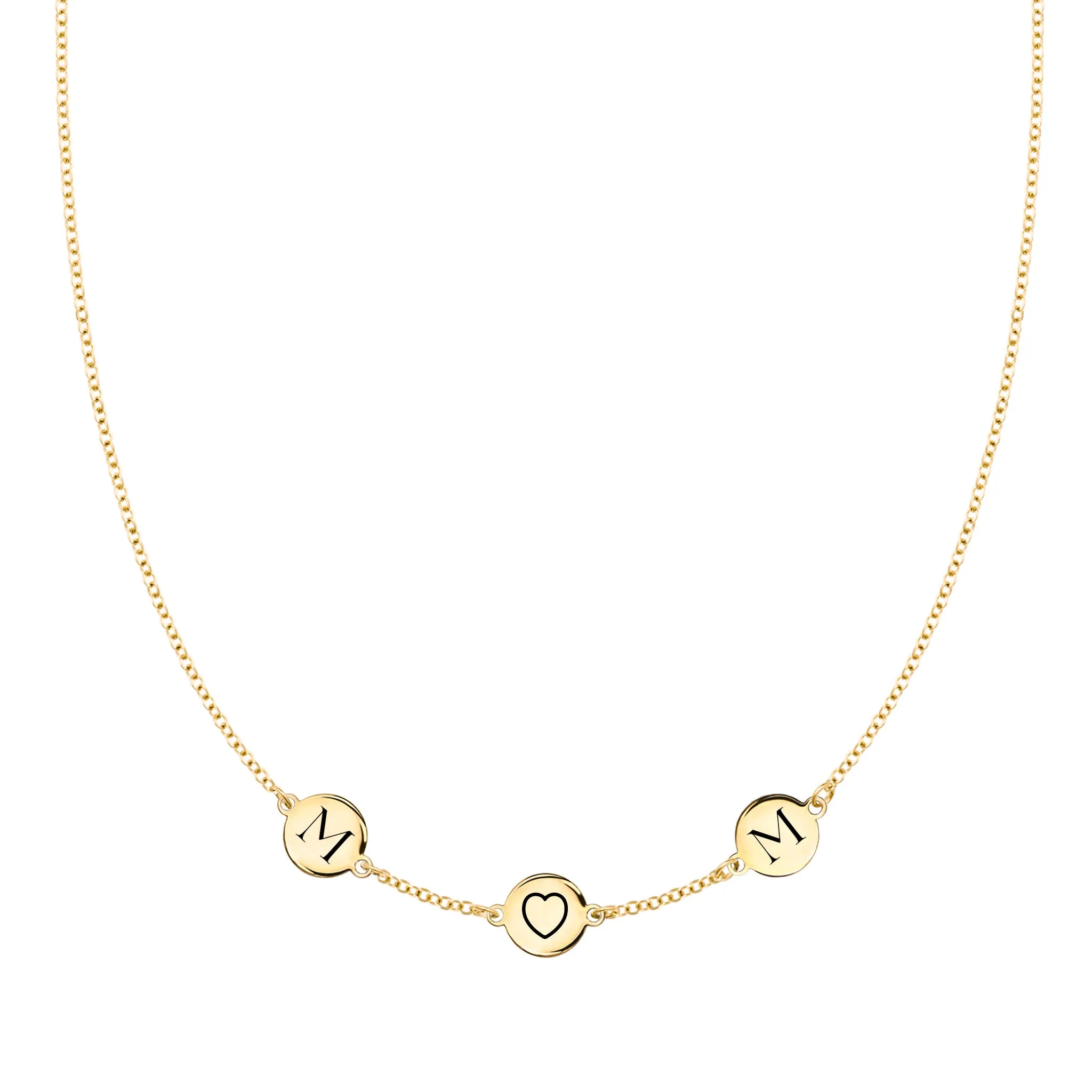 MOM Heart Necklace in 14k Gold sold by Haverhill