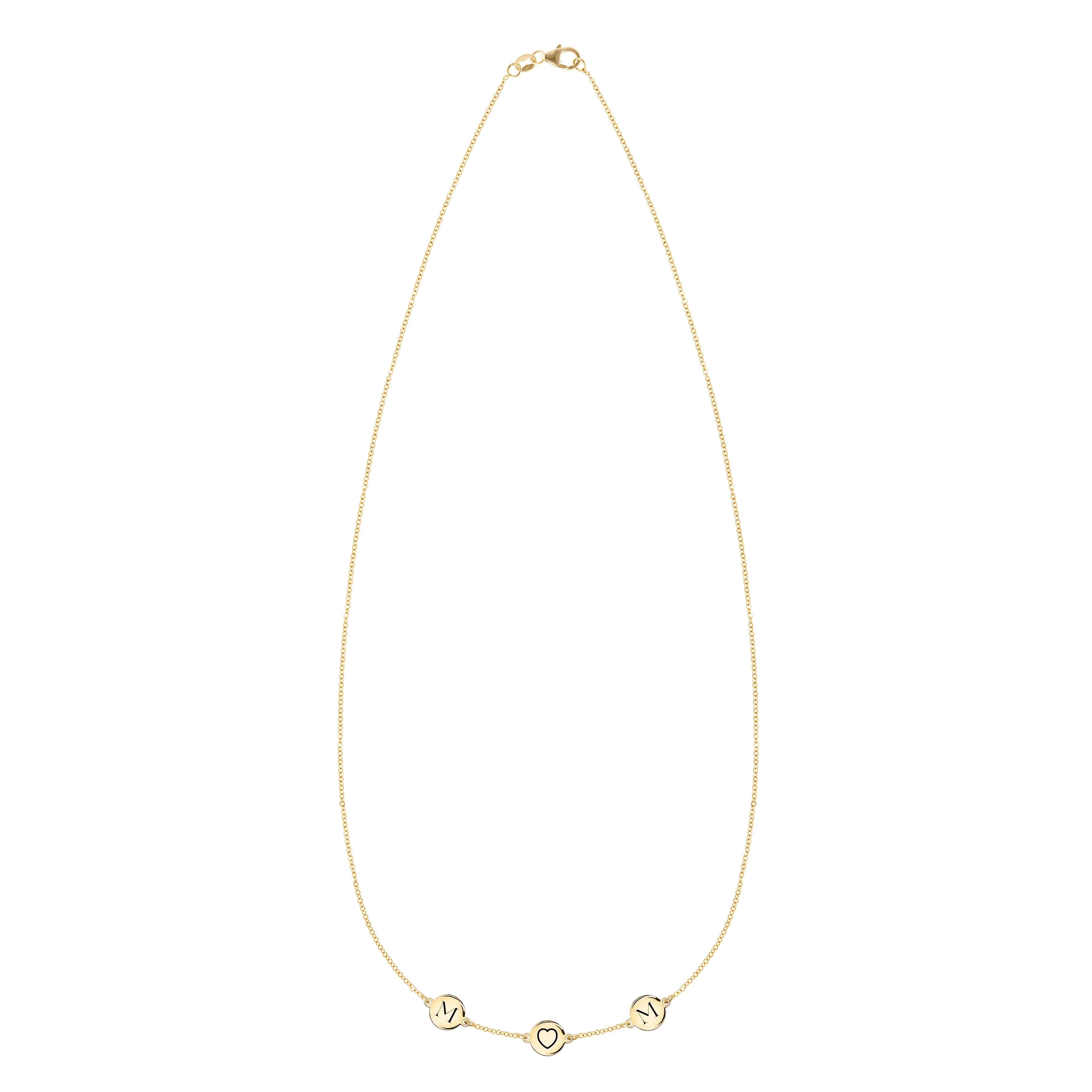 MOM Heart Necklace in 14k Gold sold by Haverhill product image thumbnail 4