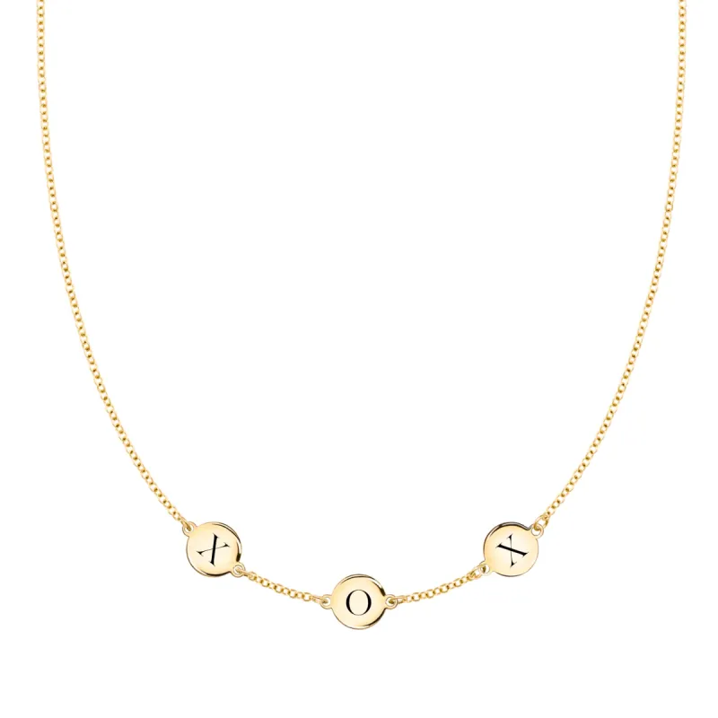 XOX Necklace in 14k Gold sold by Haverhill