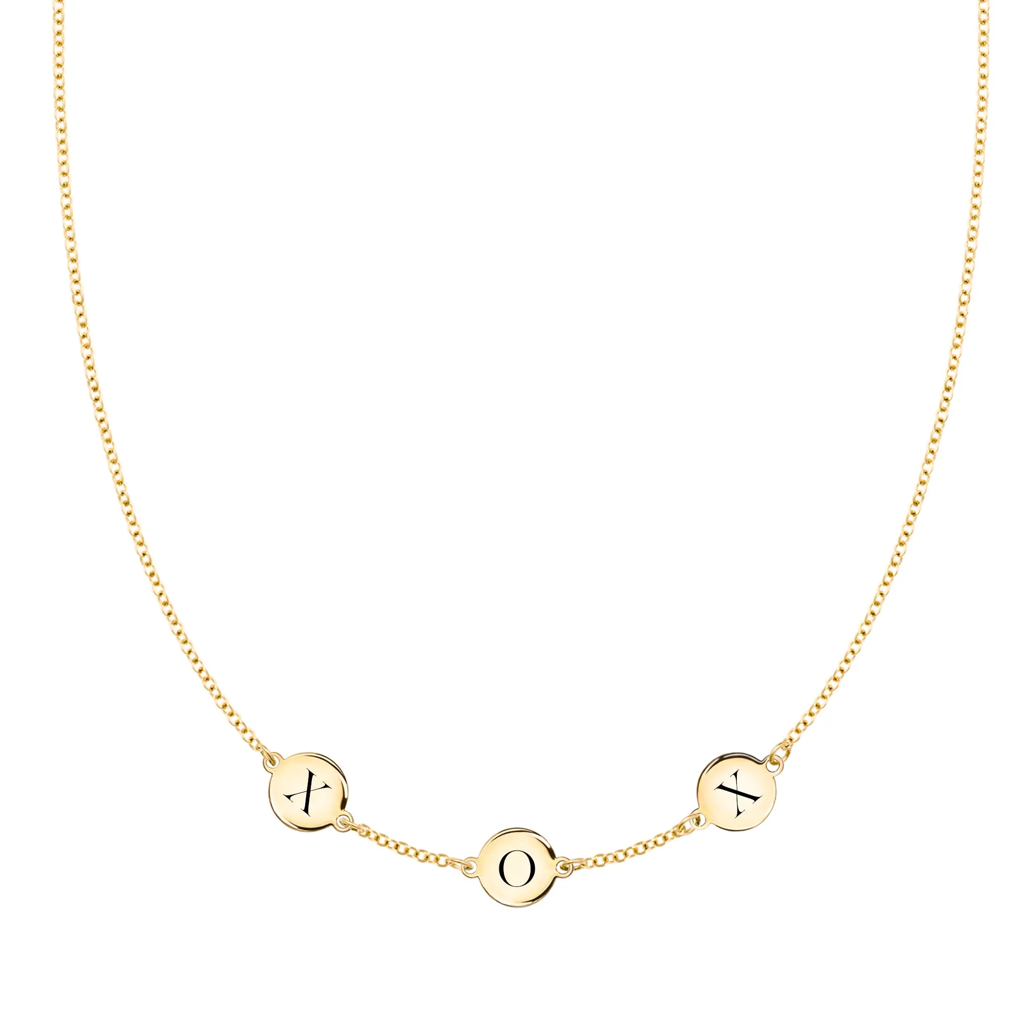 XOX Necklace in 14k Gold sold by Haverhill