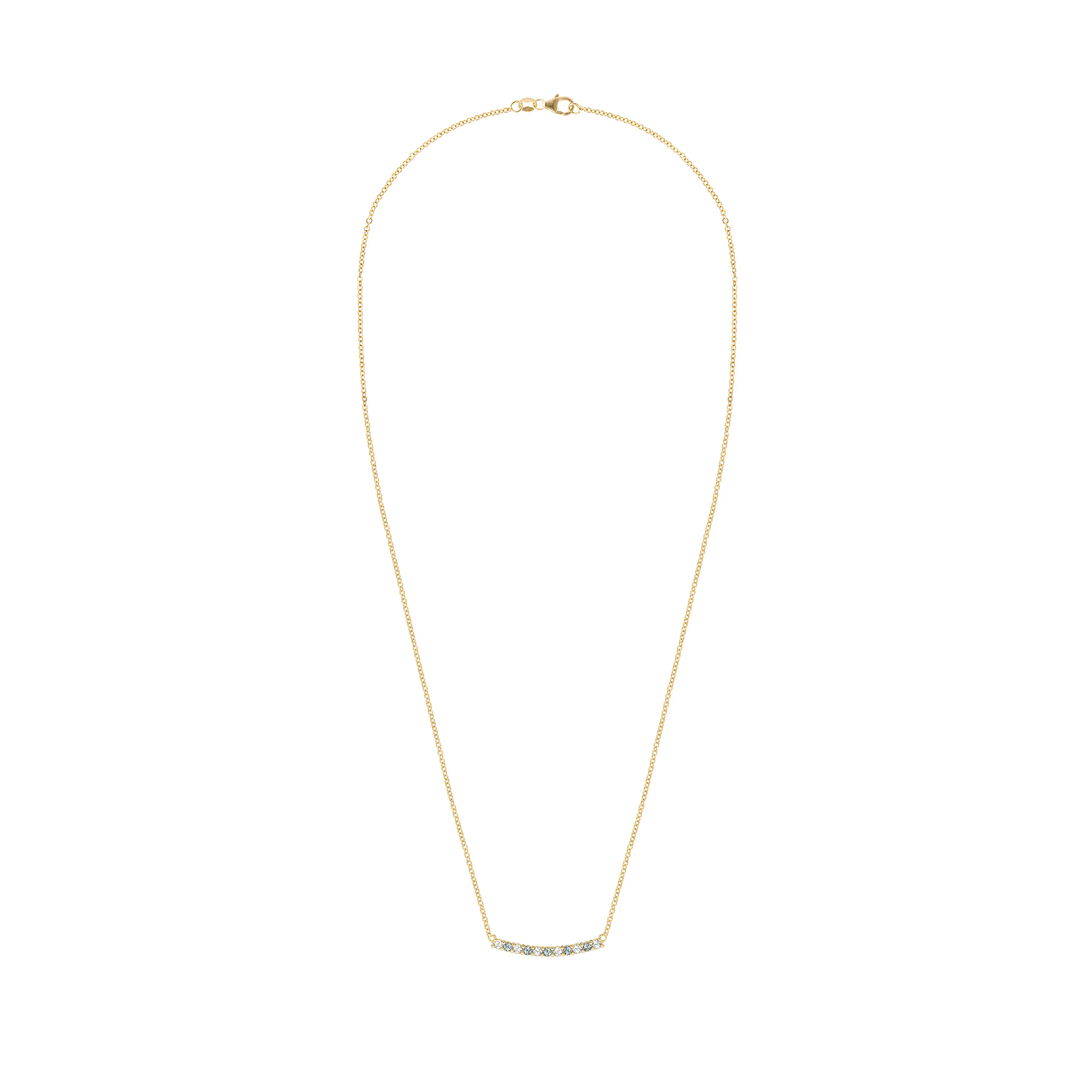 Rosecliff Diamond & Alexandrite Bar Necklace in 14k Gold (June) sold by Haverhill product image thumbnail 5