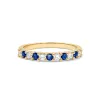 Rosecliff Diamond & Sapphire Stackable Ring in 14k Gold (September) sold by Haverhill