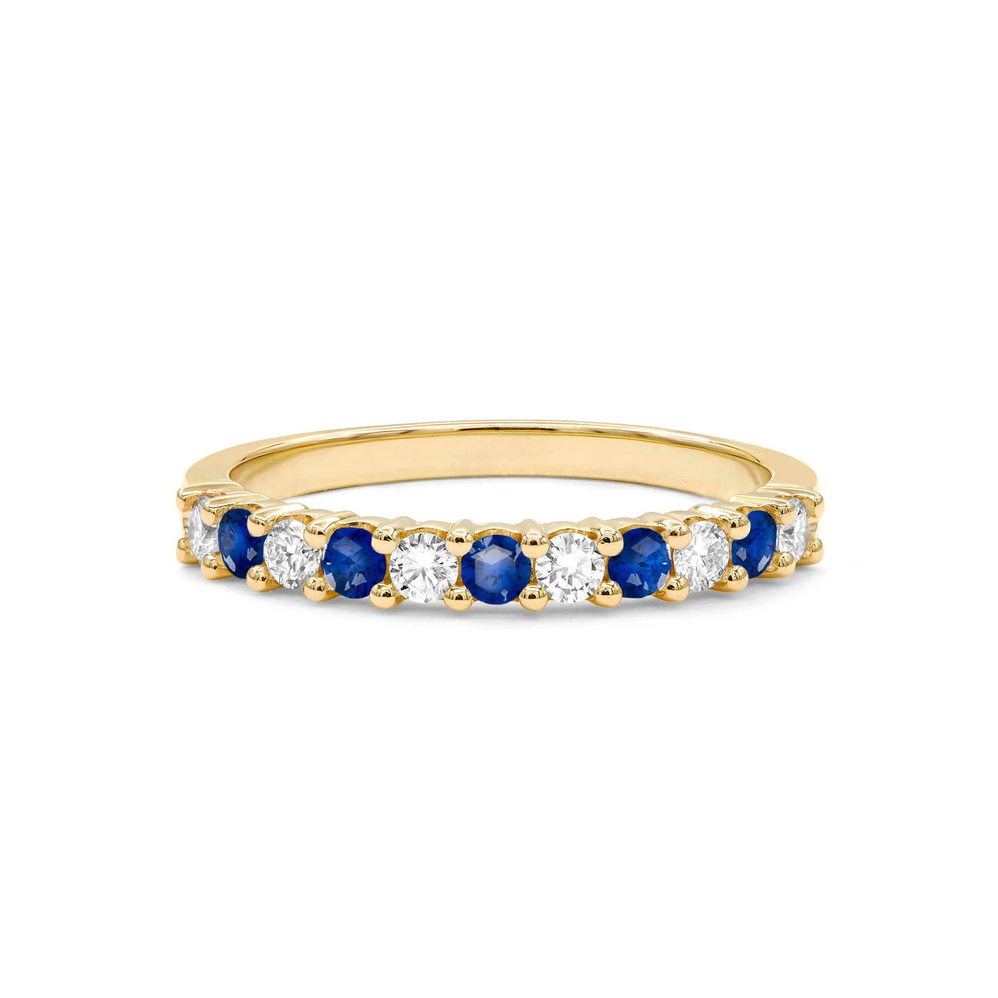 Rosecliff Diamond & Sapphire Stackable Ring in 14k Gold (September) sold by Haverhill product image thumbnail 5
