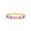 Rosecliff Diamond & Amethyst Stackable Ring in 14k Gold (February) sold by Haverhill