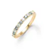 Rosecliff Diamond & Alexandrite Stackable Ring in 14k Gold (June) sold by Haverhill