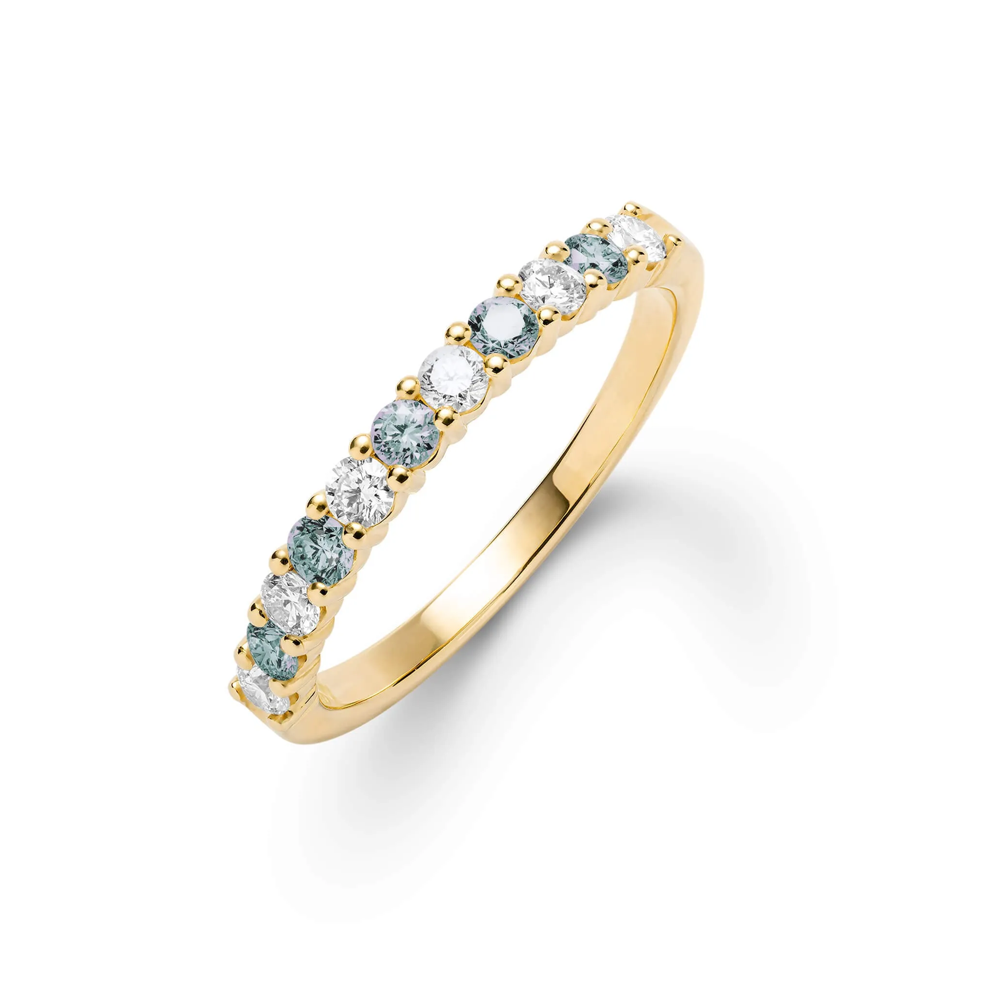 Rosecliff Diamond & Alexandrite Stackable Ring in 14k Gold (June) sold by Haverhill