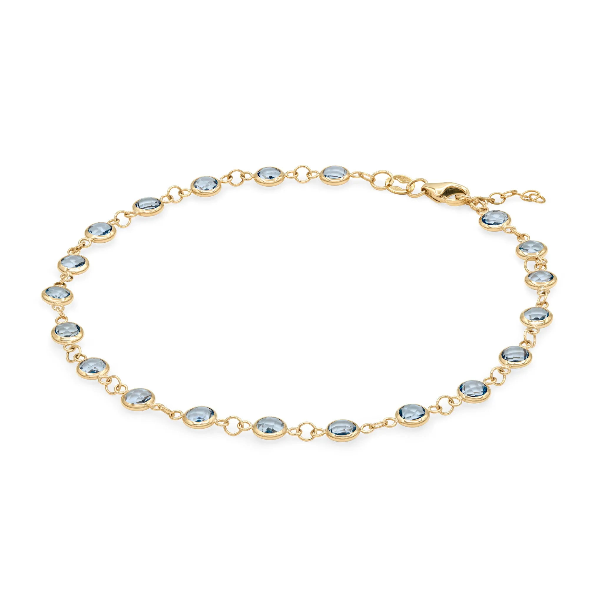 Newport Aquamarine Bracelet in 14k Gold (March) sold by Haverhill product image thumbnail 4