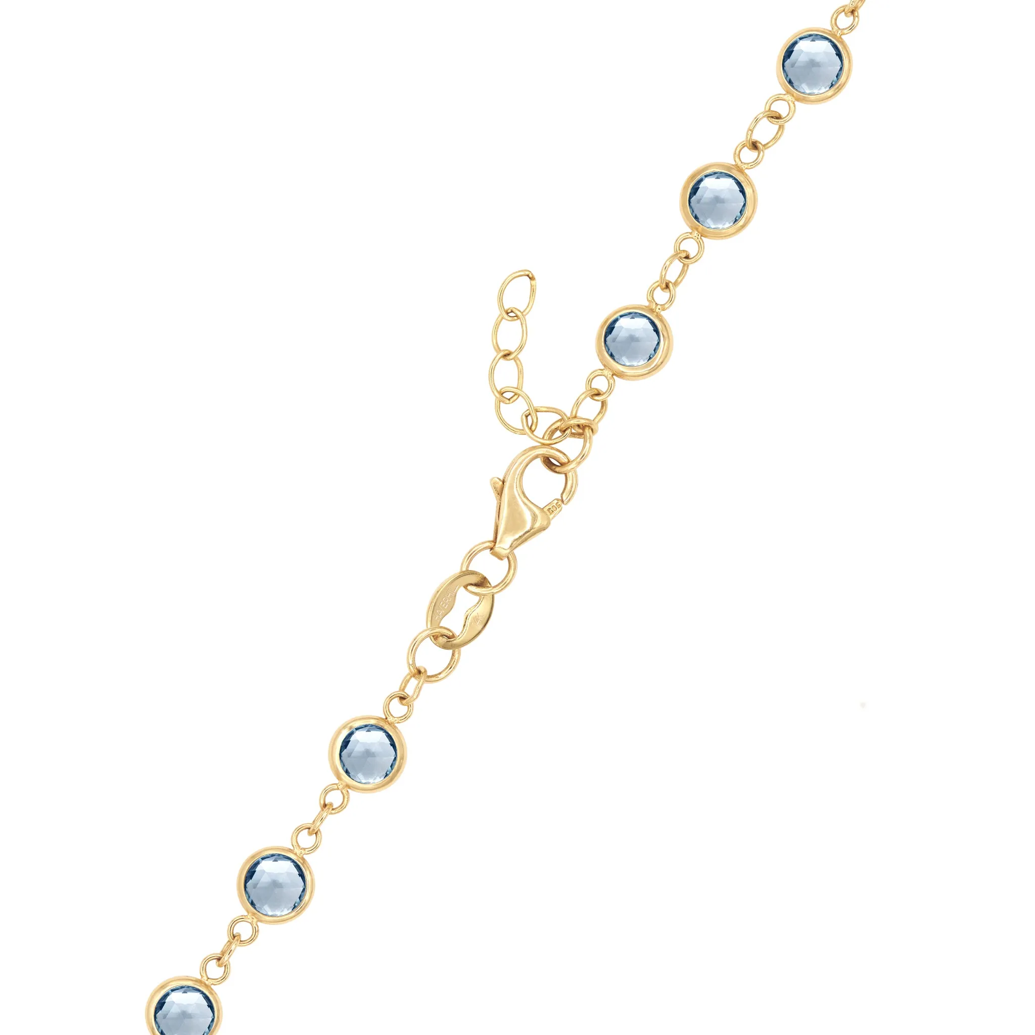 Newport Aquamarine Bracelet in 14k Gold (March) sold by Haverhill product image thumbnail 5