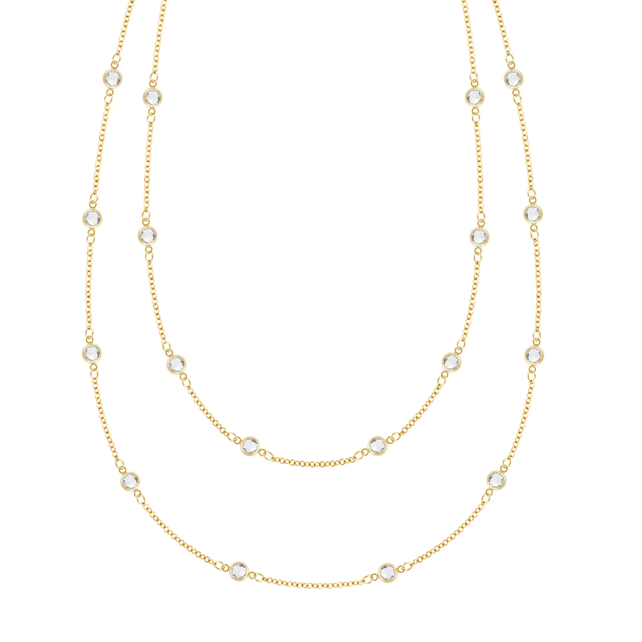Bayberry Birthstone Long Necklace in 14k Gold sold by Haverhill