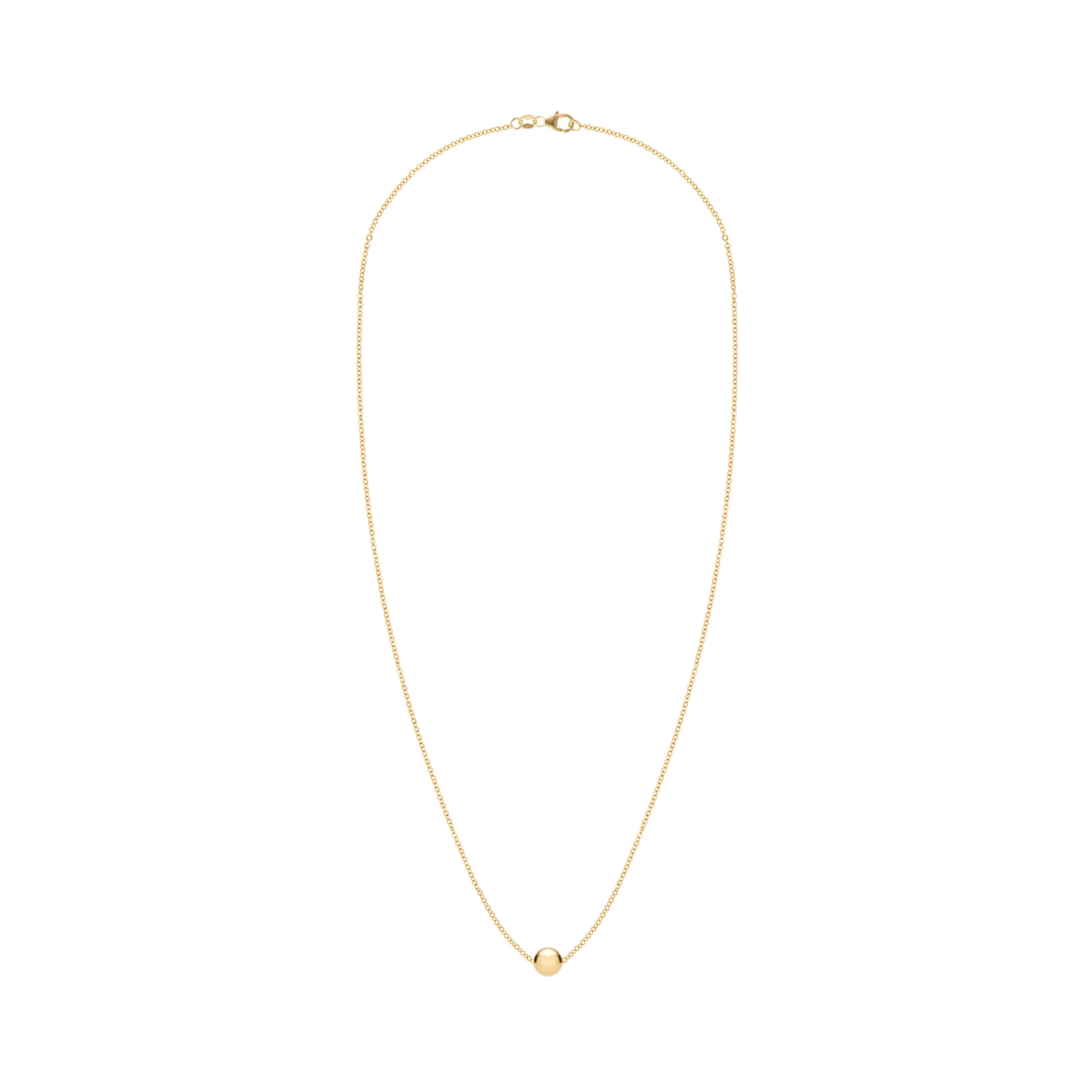 Bristol Bead Solitaire Necklace in 14k Gold sold by Haverhill product image thumbnail 3