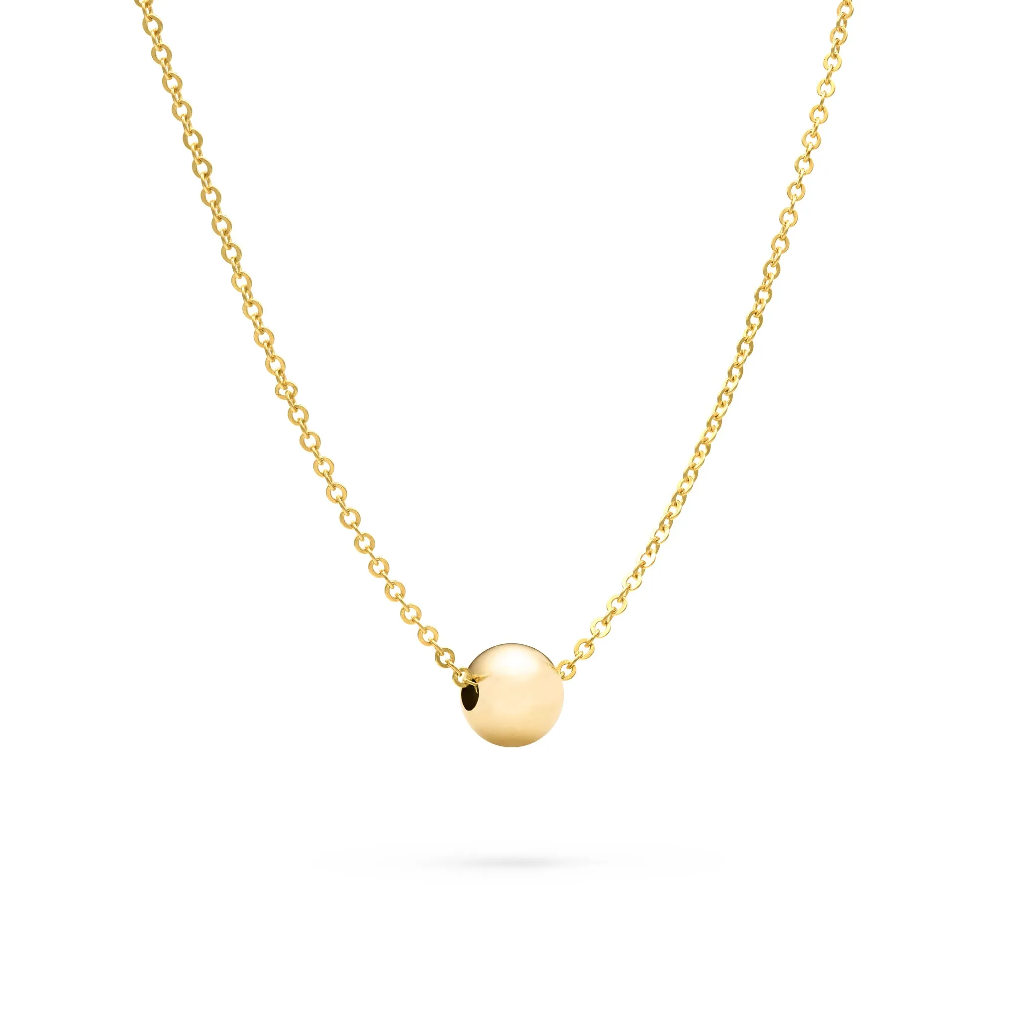 Bristol Bead Solitaire Necklace in 14k Gold sold by Haverhill product image thumbnail 4