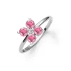 Greenwich 4 Pink Tourmaline & Diamond Ring in 14k Gold (October) sold by Haverhill