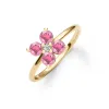Greenwich 4 Pink Tourmaline & Diamond Ring in 14k Gold (October) sold by Haverhill