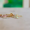 Greenwich 4 Opal & Diamond Ring in 14k Gold (October) sold by Haverhill