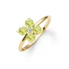 Greenwich 4 Peridot & Diamond Ring in 14k Gold (August) sold by Haverhill