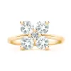 Greenwich 4 White Topaz & Diamond Ring in 14k Gold (April) sold by Haverhill