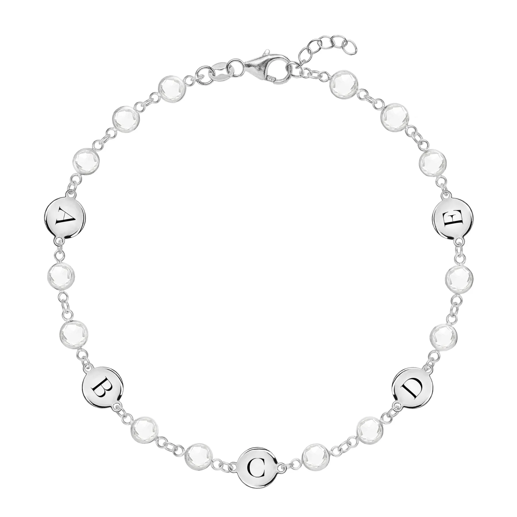 Newport 5 Letter Birthstone Bracelet in 14k Gold sold by Haverhill product image thumbnail 5