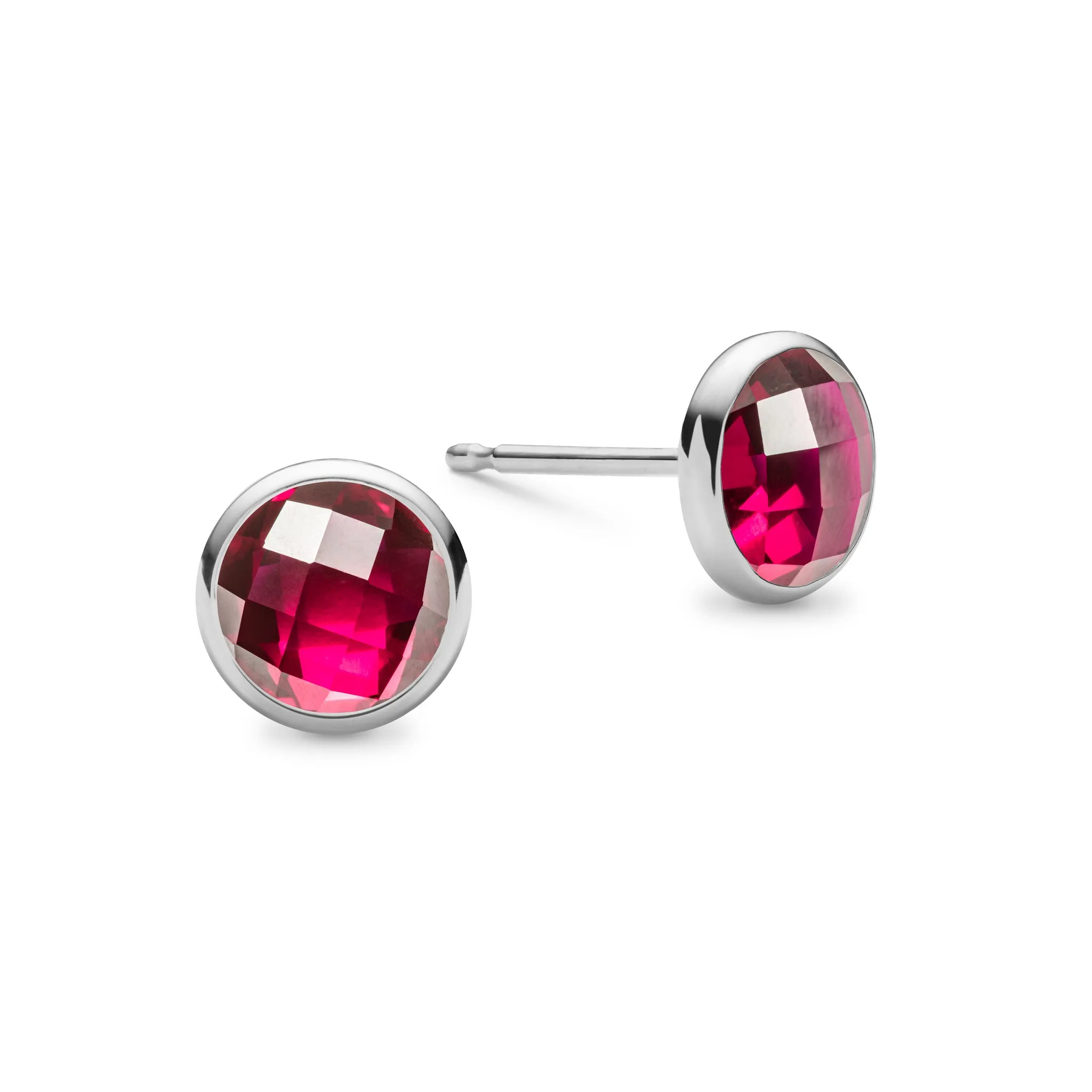 Grand Ruby Stud Earrings in 14k Gold (July) sold by Haverhill product image thumbnail 5