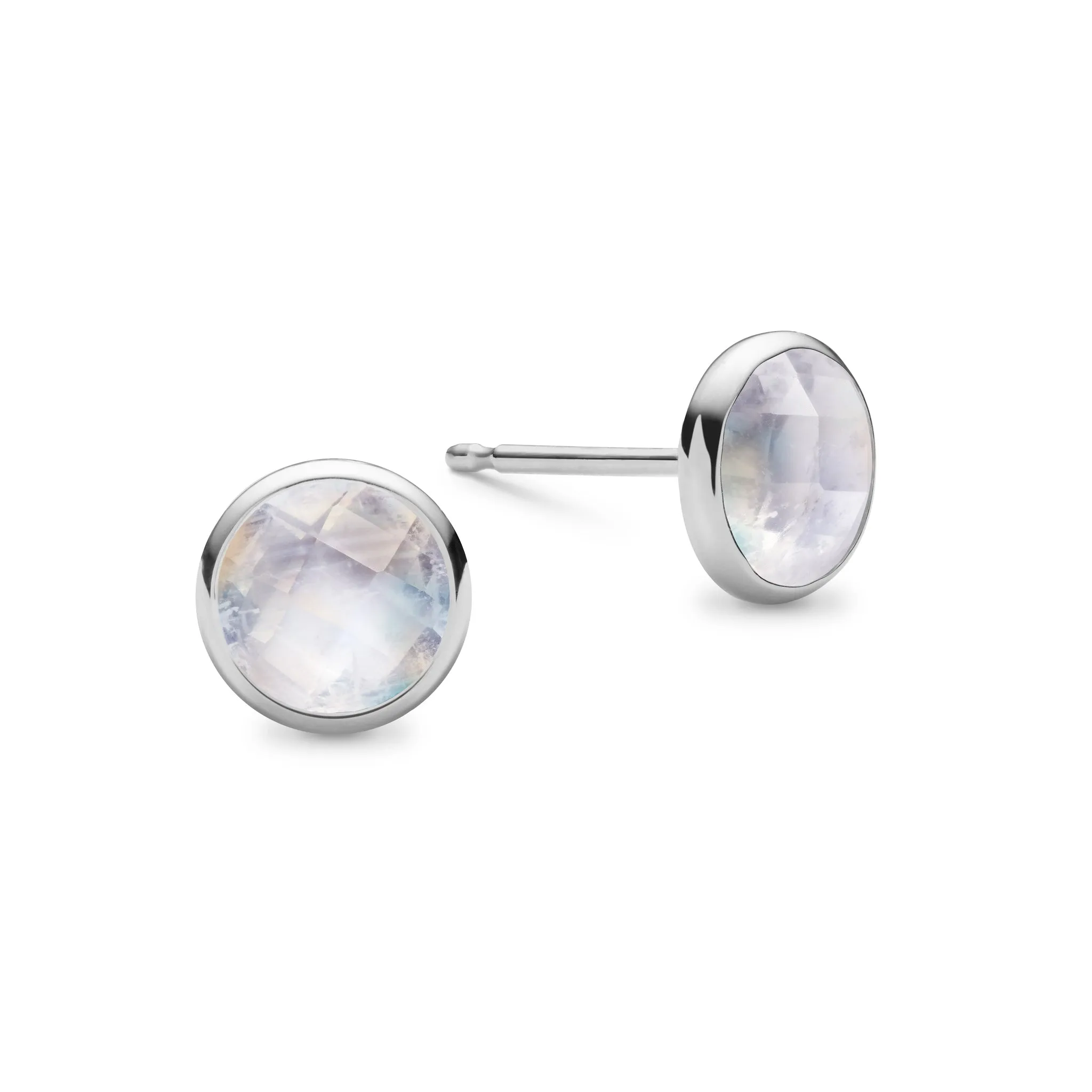 Grand Moonstone Stud Earrings in 14k Gold (June) sold by Haverhill product image thumbnail 5