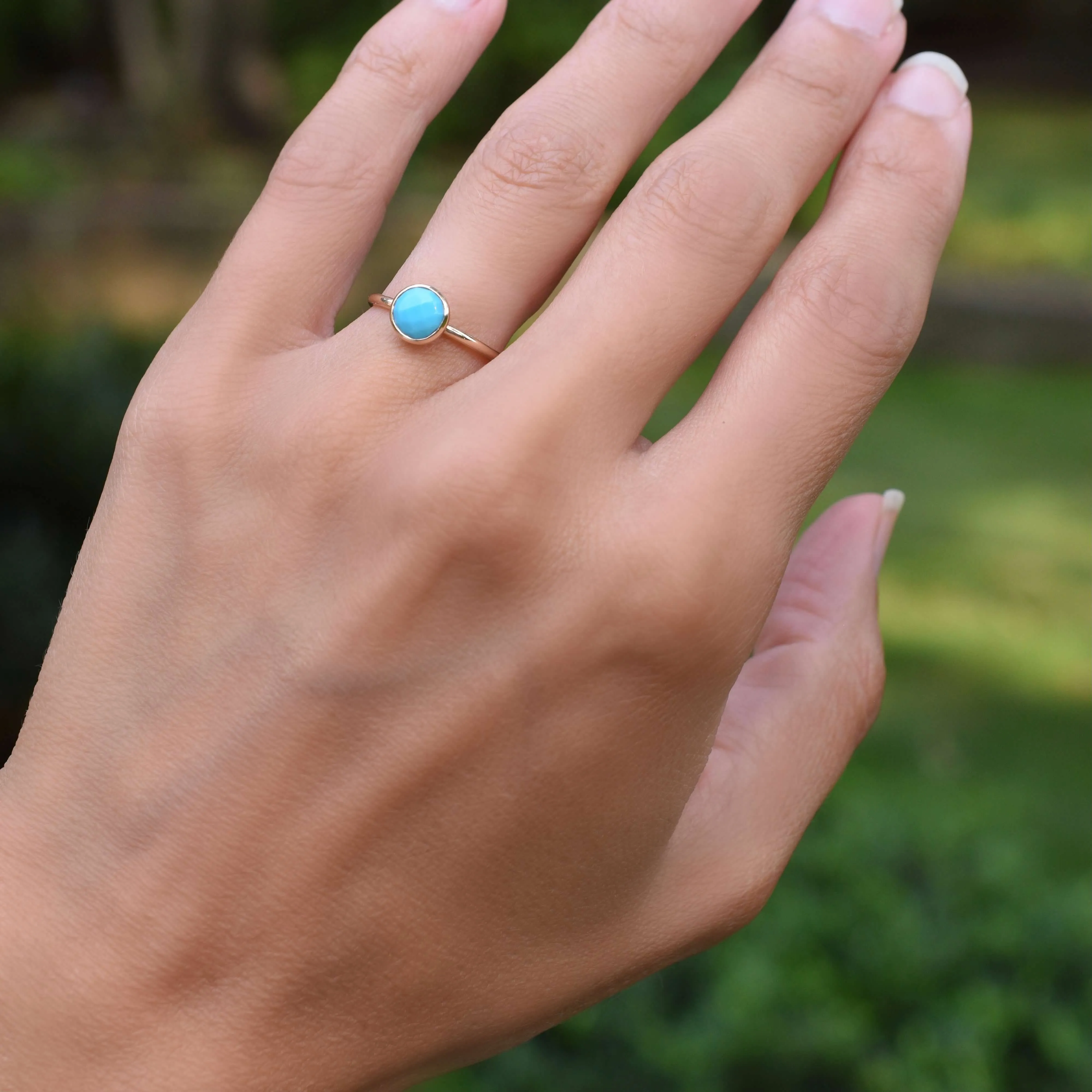 Grand Turquoise Ring in 14k Gold (December) sold by Haverhill product image thumbnail 2