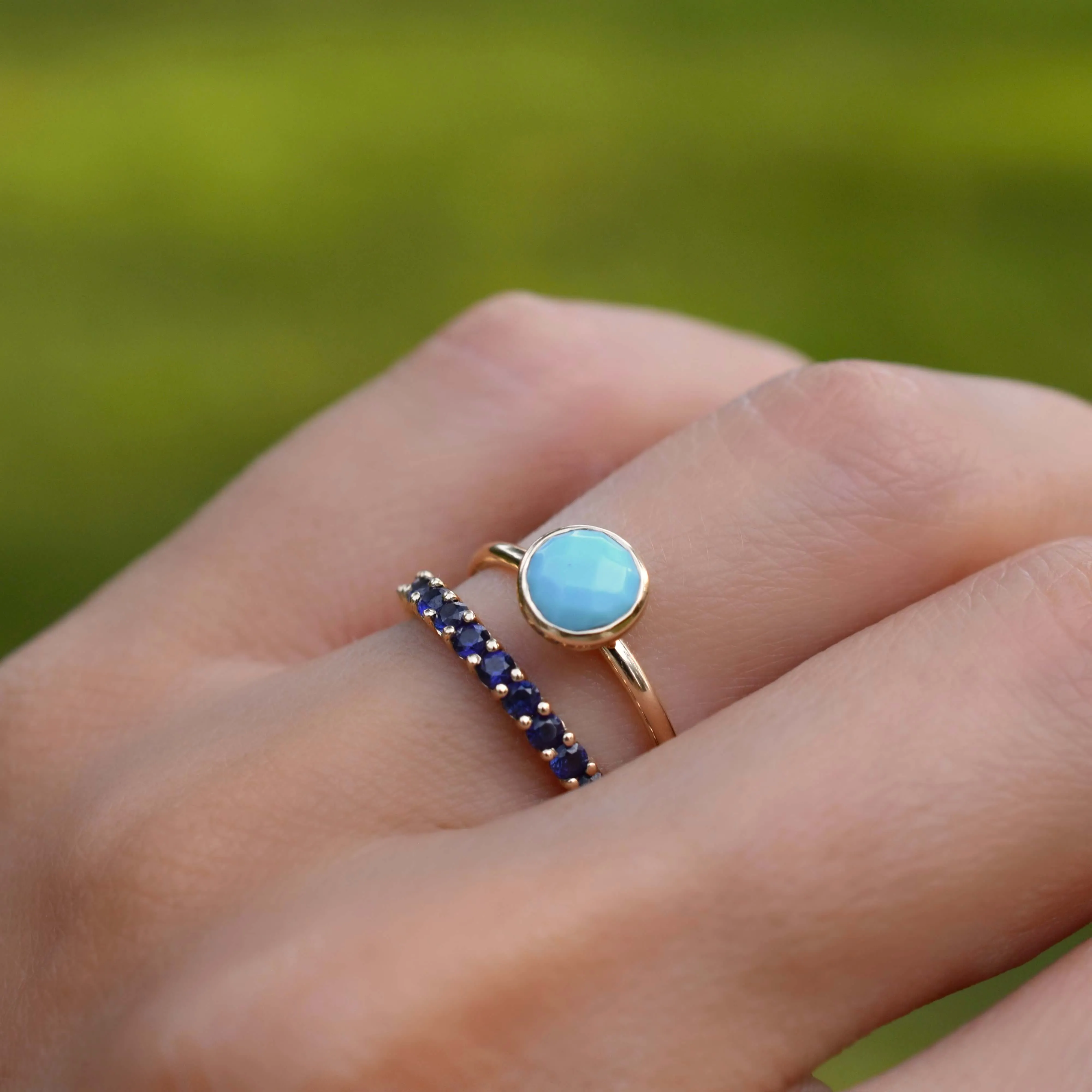 Grand Turquoise Ring in 14k Gold (December) sold by Haverhill product image thumbnail 3
