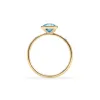 Grand Nantucket Blue Topaz Ring in 14k Gold (December) sold by Haverhill