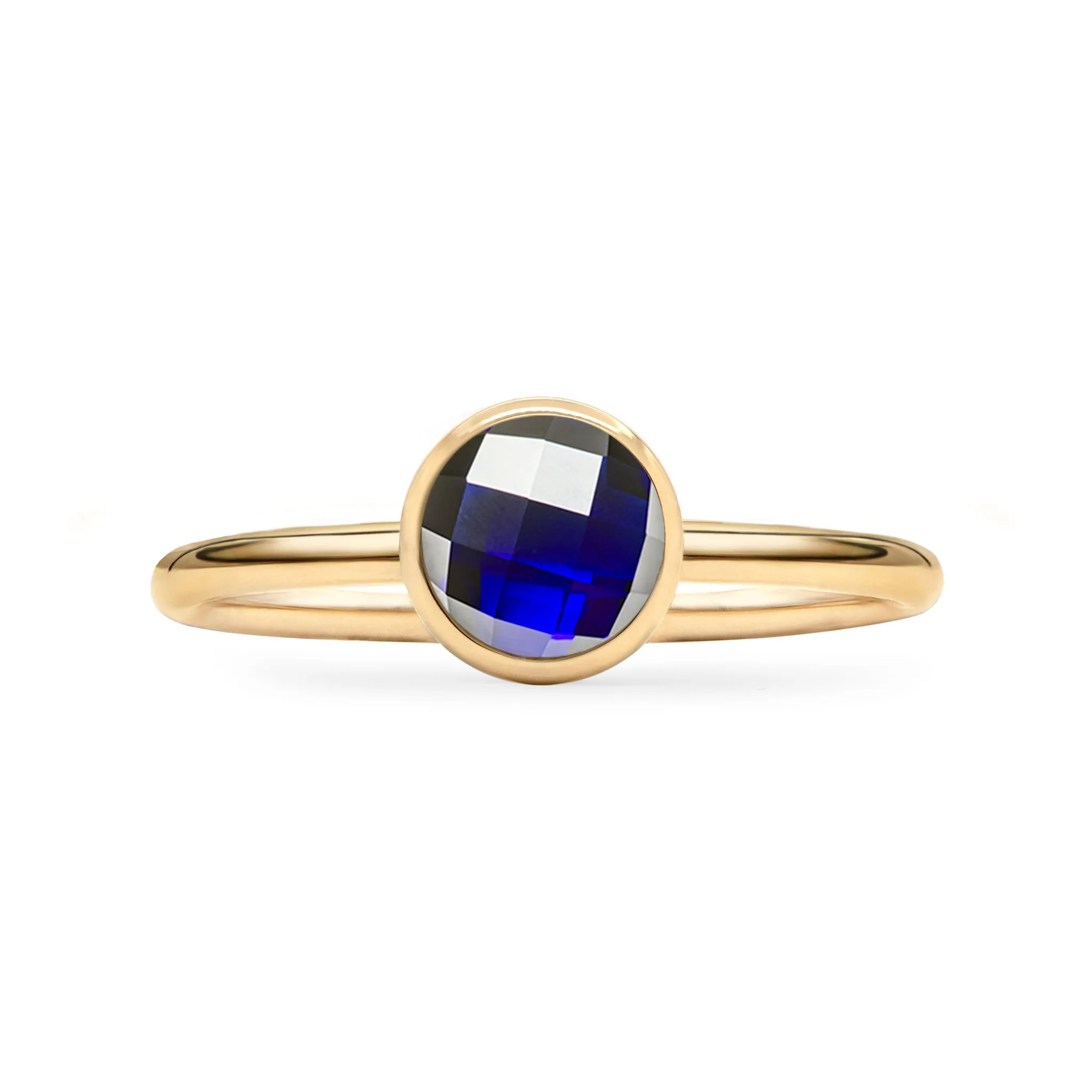 Grand Sapphire Ring in 14k Gold (September) sold by Haverhill product image thumbnail 4