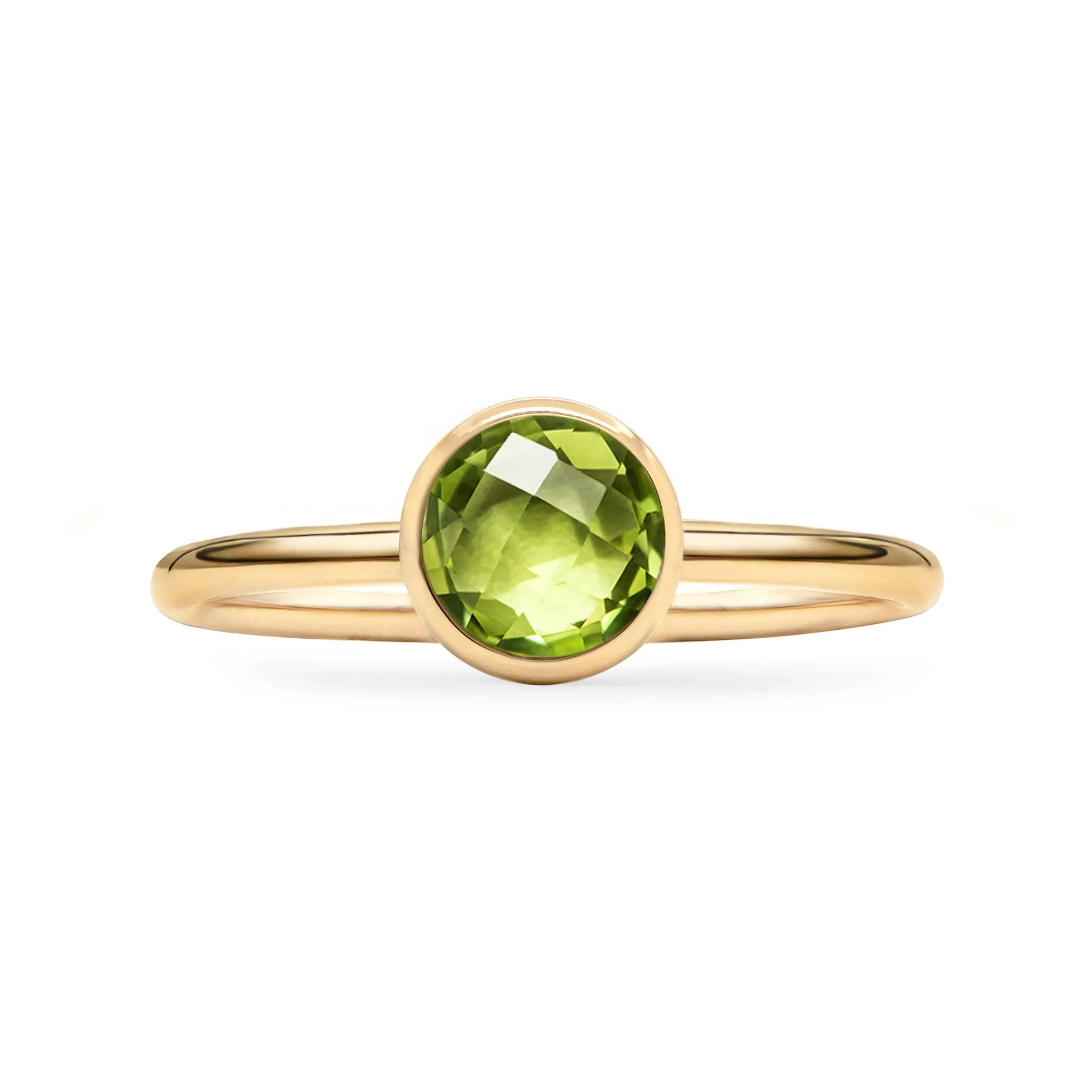 Grand Peridot Ring in 14k Gold (August) sold by Haverhill product image thumbnail 4